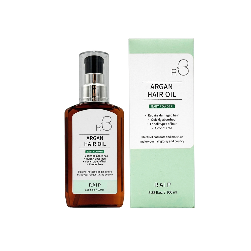 Raip R3 Argan Hair Oil 100 ml ออยล์บำรุงผมเนื้อบางเบา ช่วยให้ผมนุ่ม สวย ไม่พันกัน