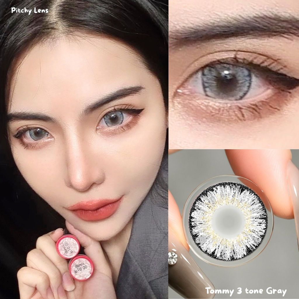 Pitchy Lens คอนแทคเลนส์ Tommy 3 tone