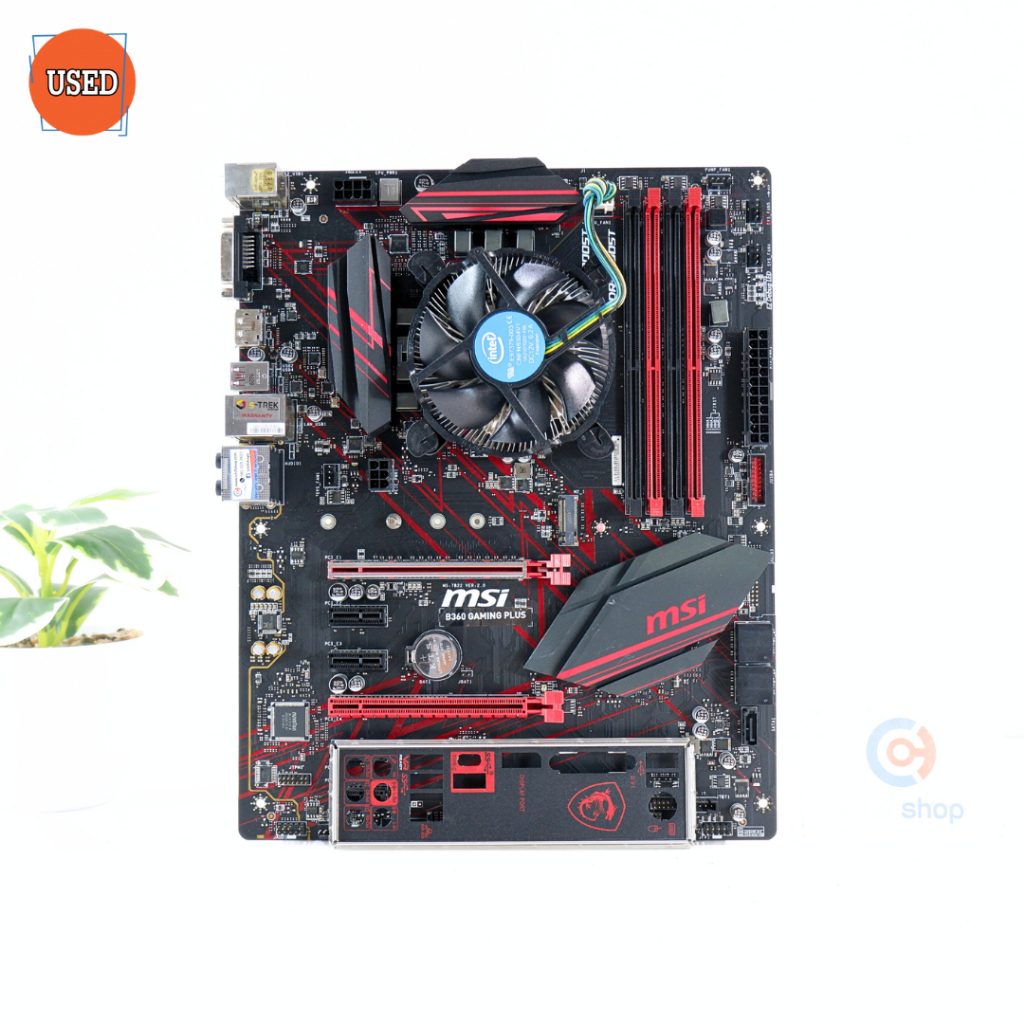 ชุดซีพียูพร้อมเมนบอร์ด CPU: INTEL CORE I7-8700 + MB: MSI B360 GAMING PLUS P16459