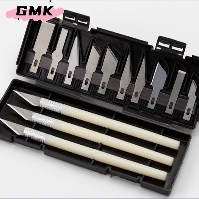 ชุดมีดแกะสลัก ชุดใบมีดรีฟิล 13 ชิ้น พร้อมด้ามจับ 3 ชิ้น และใบมีดรีฟิล 10 ชิ้น ชุดแกะสลักไม้ เครื่องมือแกะสลักG3000