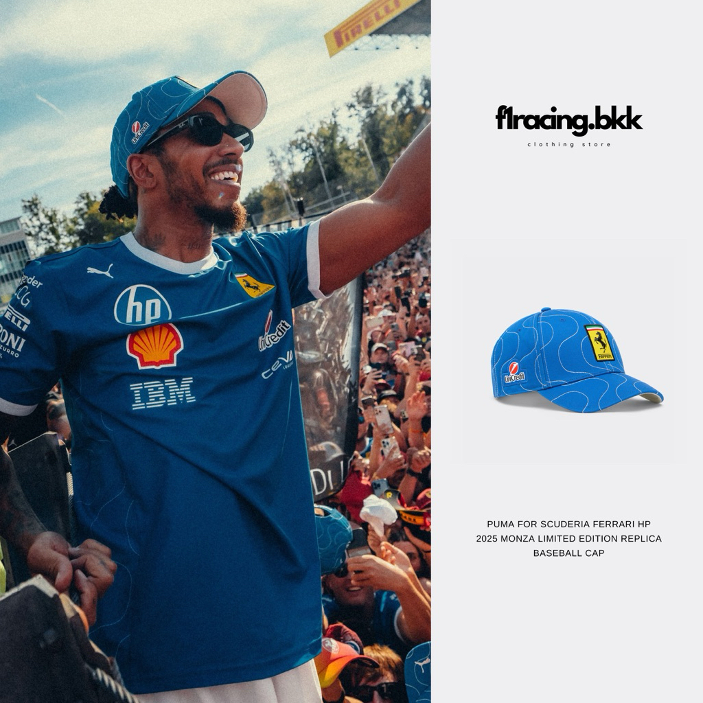 [เปิดพรี]Ferrari F1 Team 2025 Monza Italy Racing Cap Hamilton Leclerc