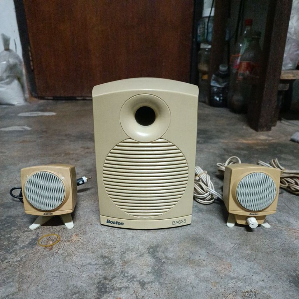 ลำโพงงคอมพิวเตอร์ boston ba635 ผ่านการซ่อม ไม่มีอแดปเตอร์