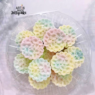 พิมพ์วุ้น พิมพ์ขนม ขนาด 5 cm ผิวด้านในลื่นทำให้ขนมไม่ติดพิมพ์ ลายหอมหมื่นลี้ แสงตะวัน คอสมอส ประกายดาว โคลัมไบน์