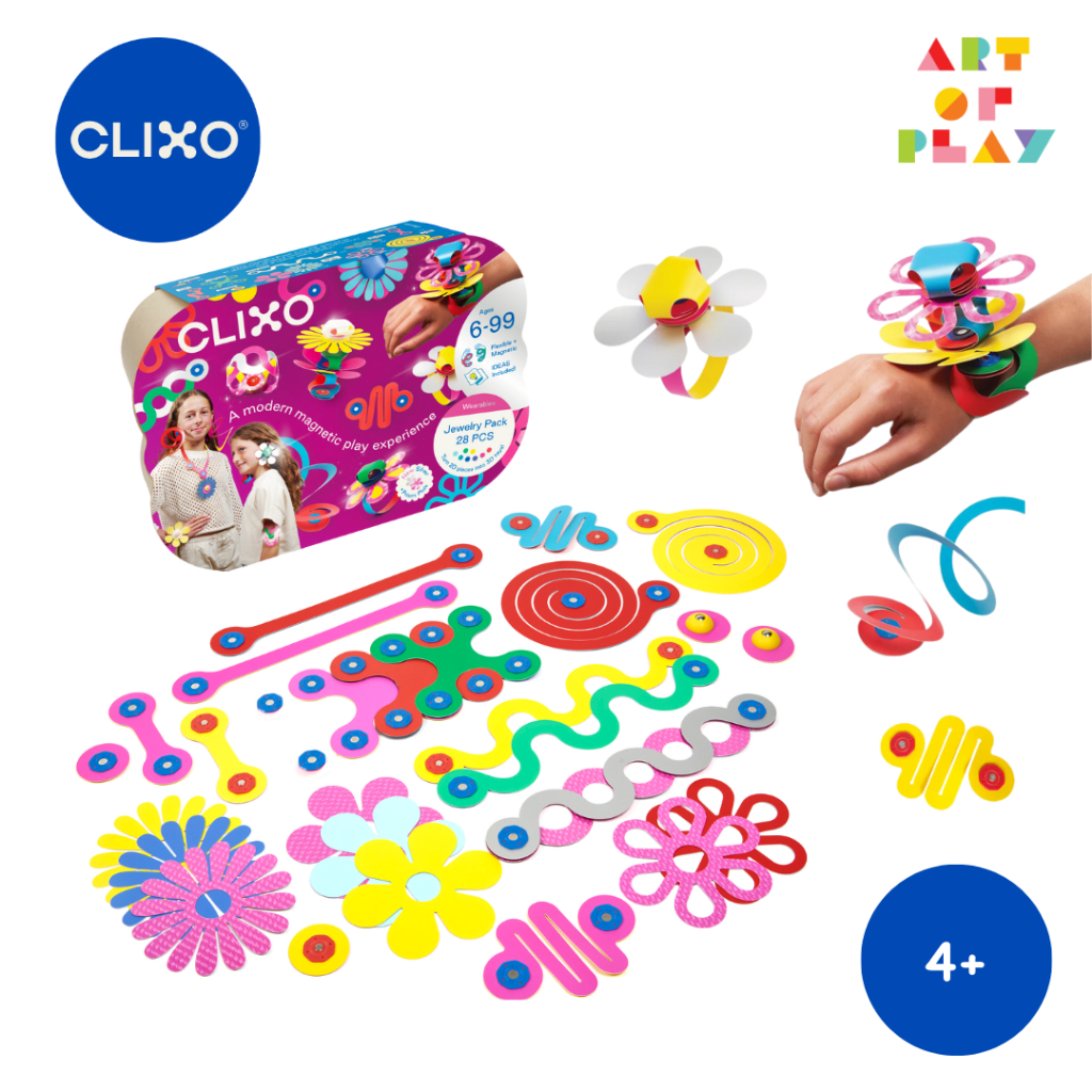 Clixo Jewelry Pack – ชุดเครื่องประดับแม่เหล็กสุดสร้างสรรค์พร้อมกับพัฒนาทักษะ STEAM สำหรับอายุ 4 ขวบ+