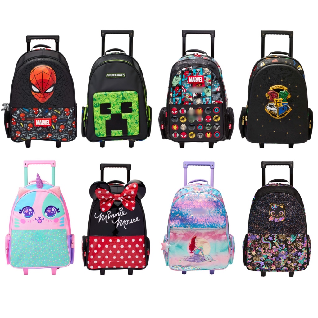 กระเป๋าล้อลาก กระเป๋าเป้  Trolley Bag ขนาด 18 นิ้ว กระเป๋าเด็ก สำหรับวัยเรียน เด็กหญิง เด็กผู้ชาย สายสะพายแบบนิ่ม