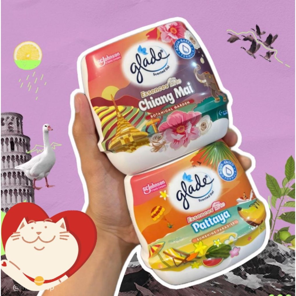พร้อมส่ง 🎯Glade Essence Gel Pattaya เกลดเอสเซนส์เจล กลิ่นPattaya,Chiang Mai , Limited Kitty Japan 18