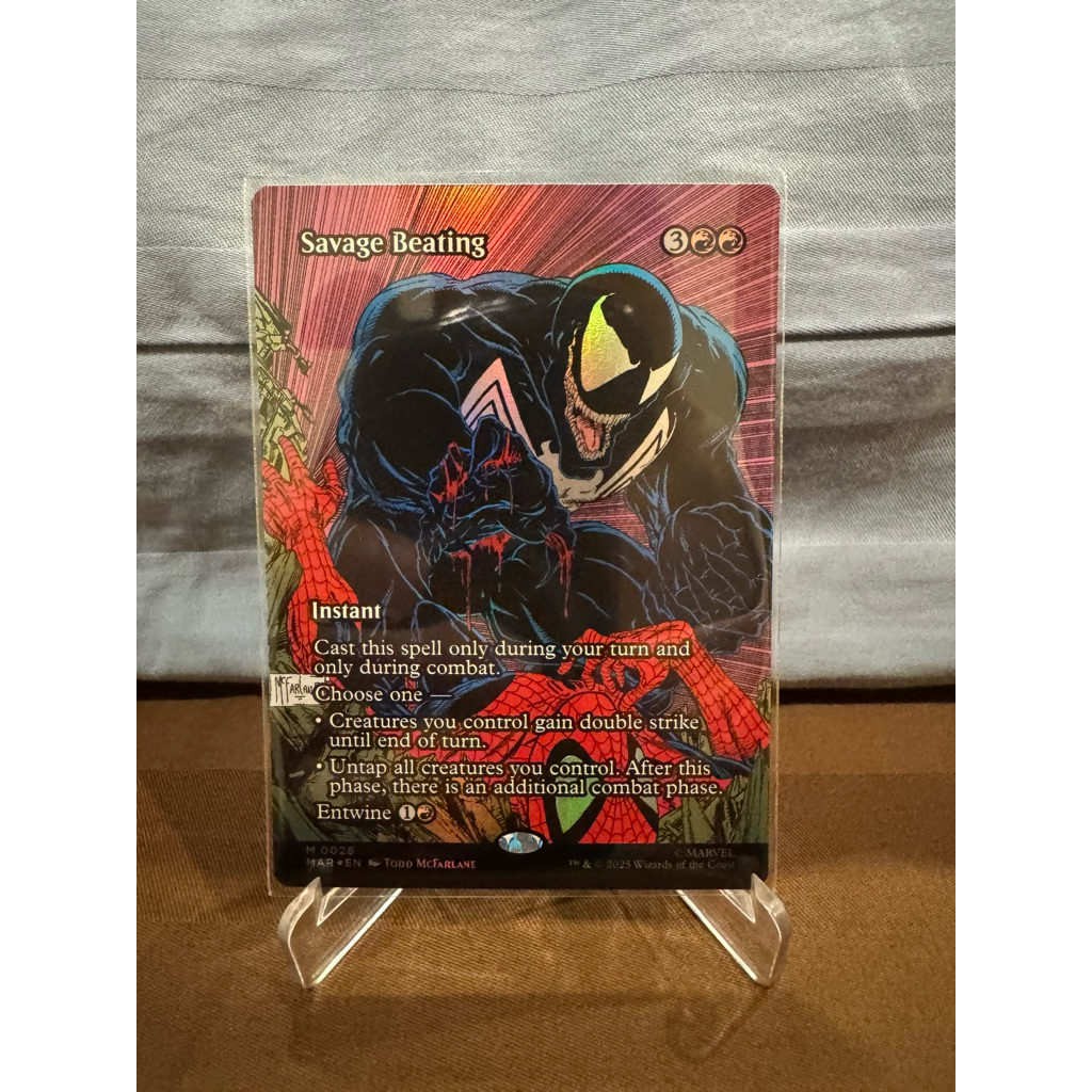 MTG Marvel Eternal-Legal Foil: Savage Beating