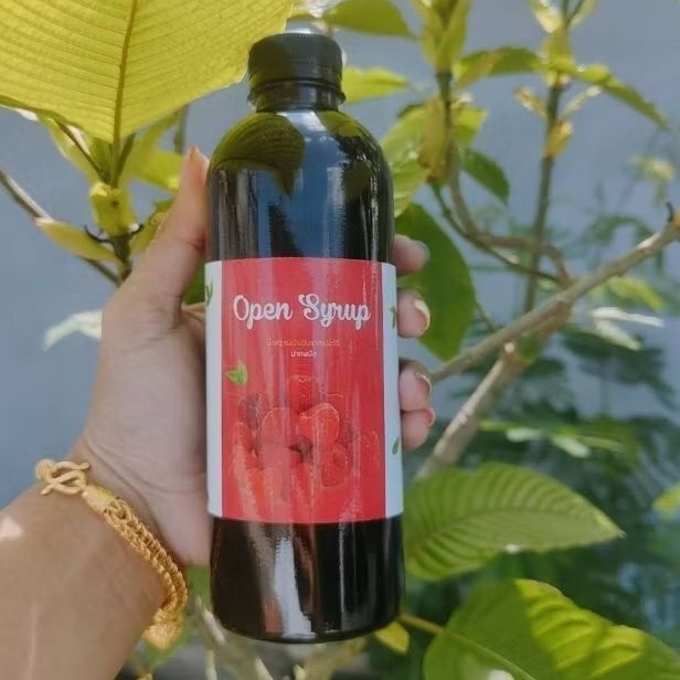 น้ำหวานเข้มข้นกลิ่นราสเบอร์รี่ สินค้าขายดี/500ml