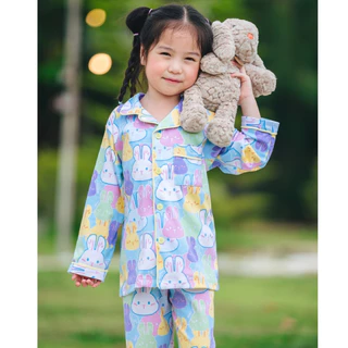NIKI BEBE รุ่น Gummy / Bear / Bunny เซ็ตชุดนอนเด็ก ผ้า Cotton Interlock แท้ 100% ผ้านุ่ม ใส่สบาย ระบายอากาศได้ดี