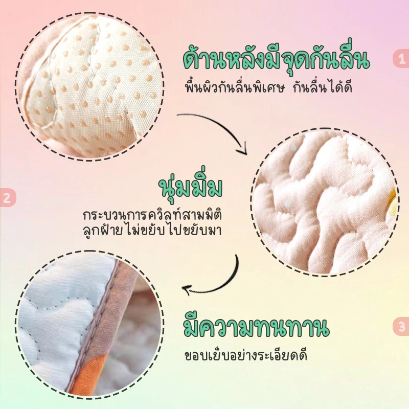 🎉พร้อมส่งในไทย🎉เบาะโซฟากันลื่น ปลอกโซฟา ผ้าฝ้าย 100% นุ่มสบาย สำหรับใช้ในบ้าน อเนกประสงค์ ปกป้องโซฟา มี 3 ขนาดให้เลือก - รูปที่ 4