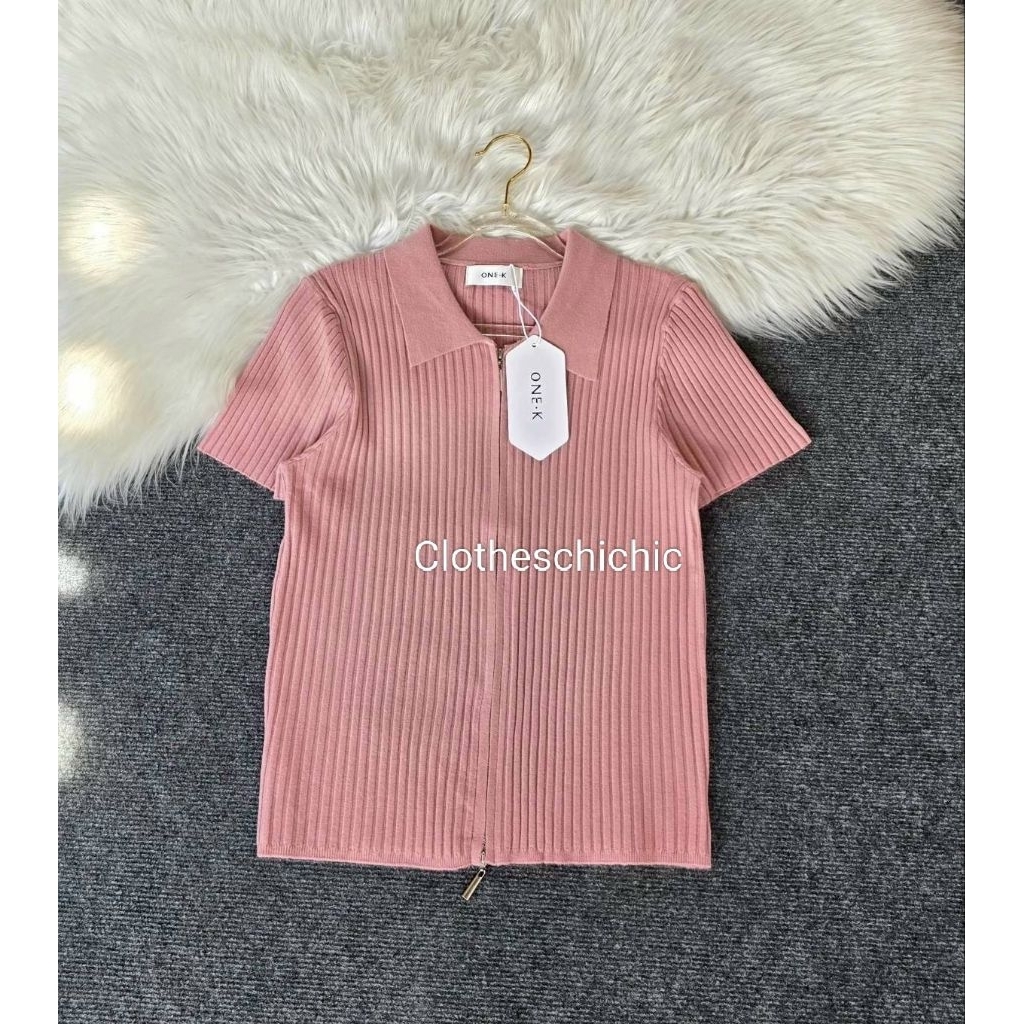 ONE K🌹 เสื้อครอปไหมพรม ผ้านุ่ม ผ้าร่อง ยืดได้เยอะ✨💖