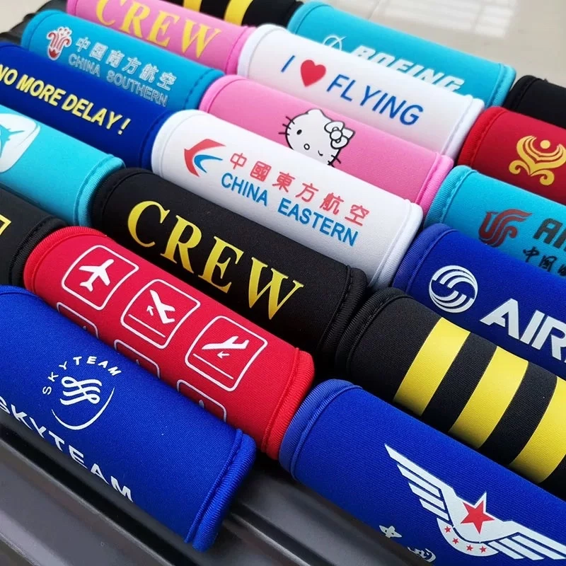 ปลอกหุ้มที่จับกระเป๋าเดินทาง แบบนุ่ม ช่วยลดการเสียดสี ป้องกันด้ามจับกระเป๋าเดินทาง ลูกเรือ นักบิน