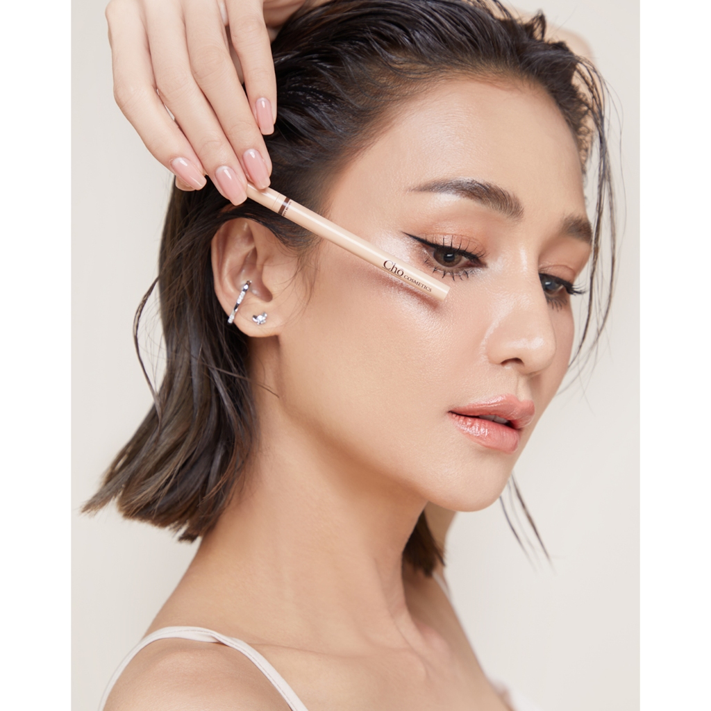 โชเจลไลเนอร์ CHO-SMOOTH&EVERLASTING GEL LINER เนื้อสมูท เขียนง่าย ติดทน กันน้ำ ขนาด0.06g.อายไลเนอร์