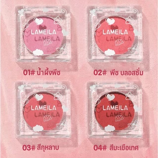 LAMEILA บลัชออนปัดแก้ม บลัชออนชมพูพีช บลัชออนเนื้อแมท เนื้อฝุ่น ส้มพีช สีสวย เนื้อละเอียด เกลี่ยง่าย กันน้ำ ติดทน