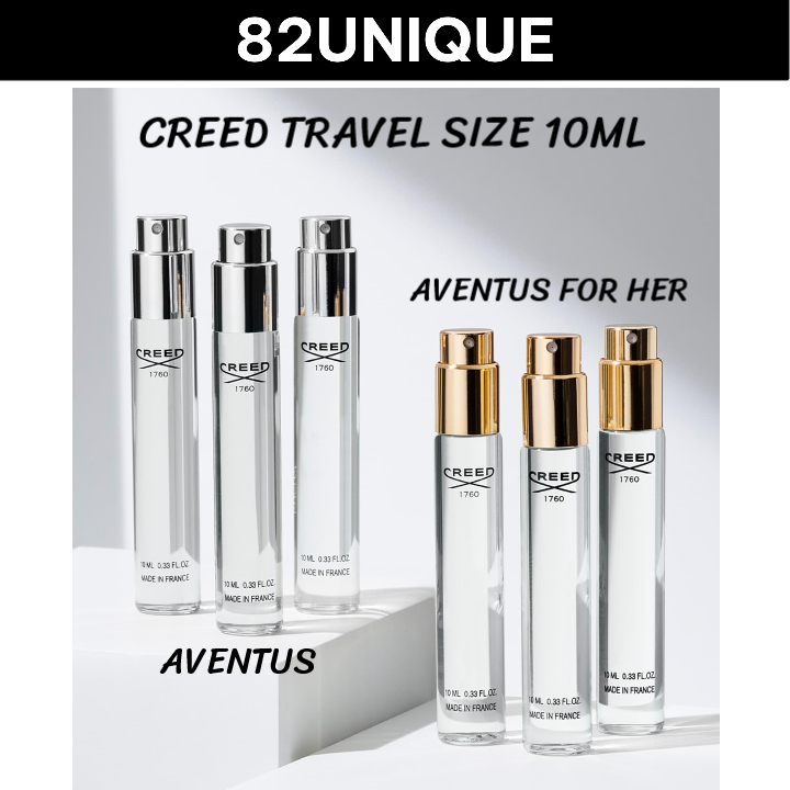 CREED TRAVEL SIZE 10ML - AVENTUS EAU DE PARFUM / AVENTUS FOR HER EAU DE PARFUM