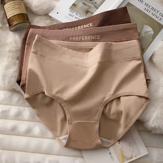 【M-2XL】🧸กก น ผู้หญิง ชุดชั้นในผ้าฝ้ายแท้ เอวสูง ใส่สบาย ไม่ม้วนงอ ไม่รัดรูป ดีไซน์ป้องกันการรัดสะโพก ซักได้ สีไม่ซีดจาง