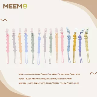 MEEM สายคล้องสิ่งของกันตก สำหรับเด็ก ตัวสายเป็นซิลิโคน ตัวหนีบเป็นพลาสติกระบบ SAFETY LOCK หนีบแน่น