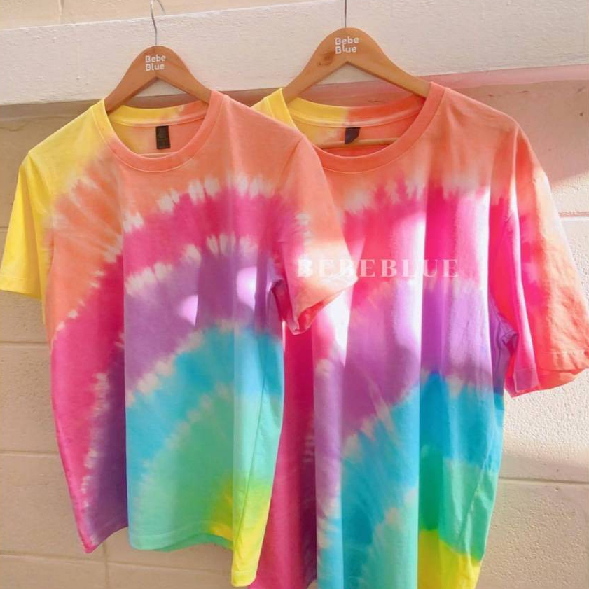 Bebeblue เสื้อมัดย้อม ครอบครัว รุ่น รุ้งซันไชน์ เนื้อนุ่ม ใส่สบาย ของแท้ 100%