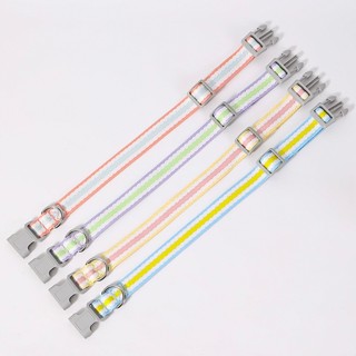 AL-1277 ปลอกคอสุนัข หมา แมว สีพาสเทล น่ารัก ใช้งานได้นาน แข็…