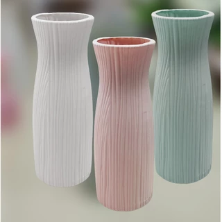 แจกันมินิมอล สีพาสเทล พร้อมส่ง แจกันพลาสติก ทรงสูง สไตล์นอร์ดิก ไม่แตกหักง่าย