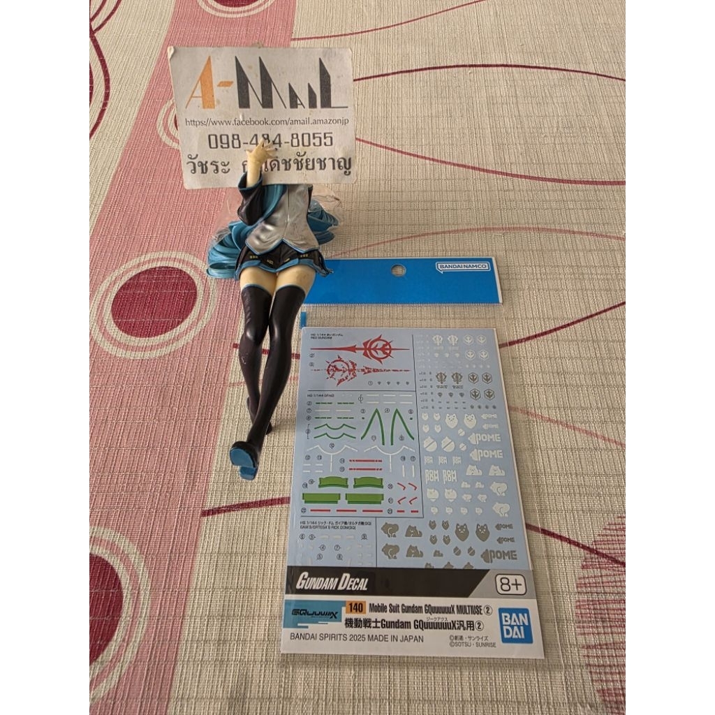 [พร้อมส่ง] Bandai GUNDAM DECAL140 MOBILE SUIT GUNDAM GQUUUUUUX MULTIUSE 2