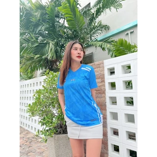 เสื้อกีฬาพิมพ์ลายชิ้นหน้าคอวี AV.021 ใส่สบาย ระบายอากาศได้ดี