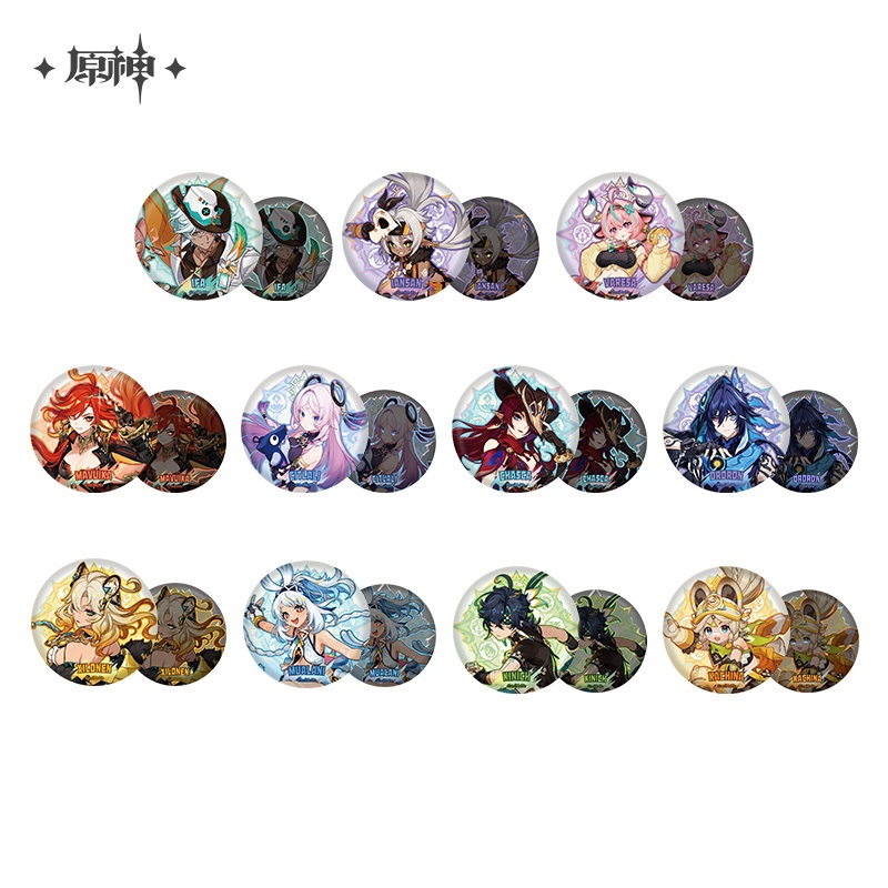 [ พร้อมส่ง / Official ] Genshin Impact Character Badge - Natlan เกนชิน อิมแพค เข็มกลัด ตัวละคร - Kin