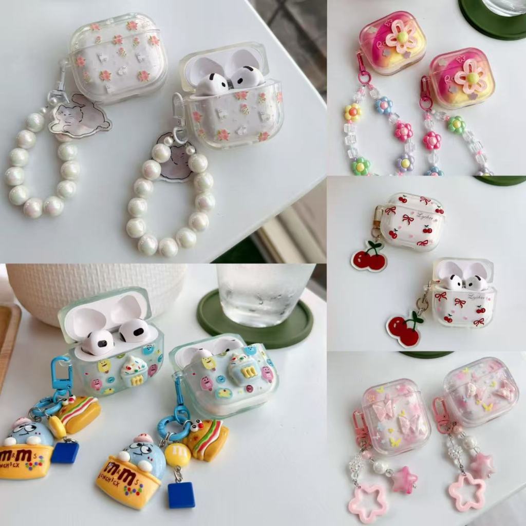 เคสใสการ์ตูนนูน Airpods 3/4 และ J201/J206 ปกป้องหูฟังบลูทูธอย่างมีสไตล์
