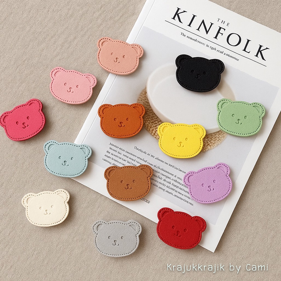 [ ส่งจากไทย] Griptok เซต แก๊งหมีหนังนุ่ม 13 สี แหวนจับมือถือ ราคา ถูกที่สุด ดีลบีเคเค แกลเลอรีภาพที่ 4