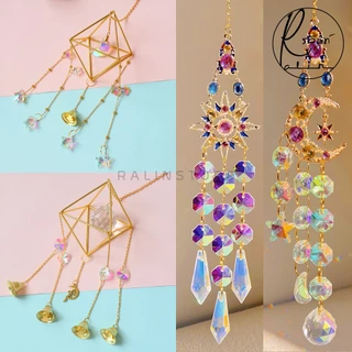 โมบายคริสตัล Crystal Wind Chimes กระดิ่งลม ระฆังมงคล เสริมฮวงจุ้ย โมบายแขวนตกแต่งบ้าน