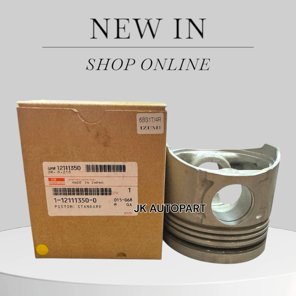 ลูกสูบ พร้อมสลัก กิ้บล็อค ISUZU 4BG1-T 6BG1-T (4แหวน) รหัส 1-12111350-1 IZUMI JAPAN (1ชุด=4ลูก)/SENB