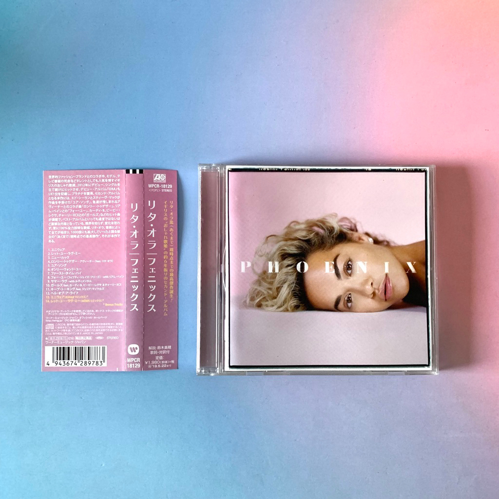 🛒 (พร้อมส่ง) CD ซีดีเพลง: Rita Ora — Phoenix (Japan Bonus Track) x Avicii, Liam Payne, Cardi B, Bebe