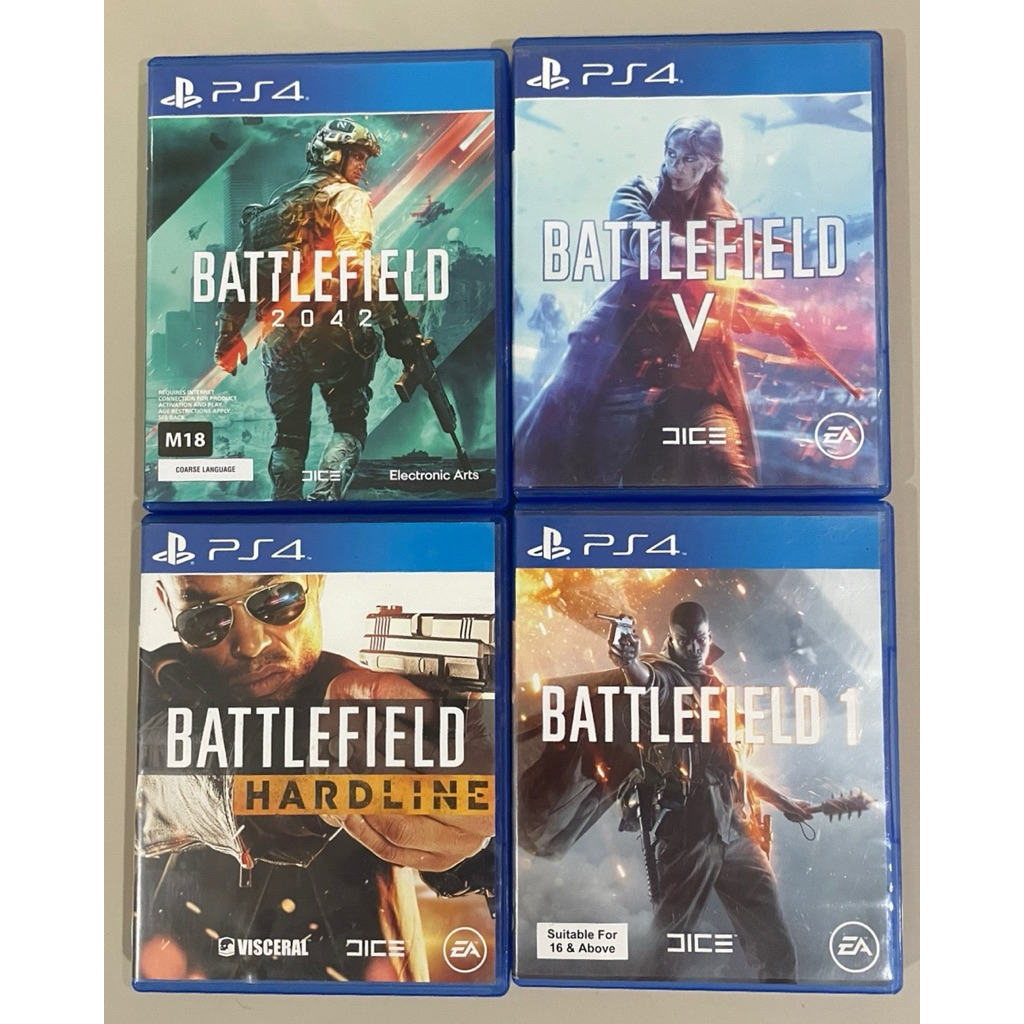 Battlefield 2042 PS54/Battlefield 1 PS4/Battlefield V PS4(แผ่นมือ2)