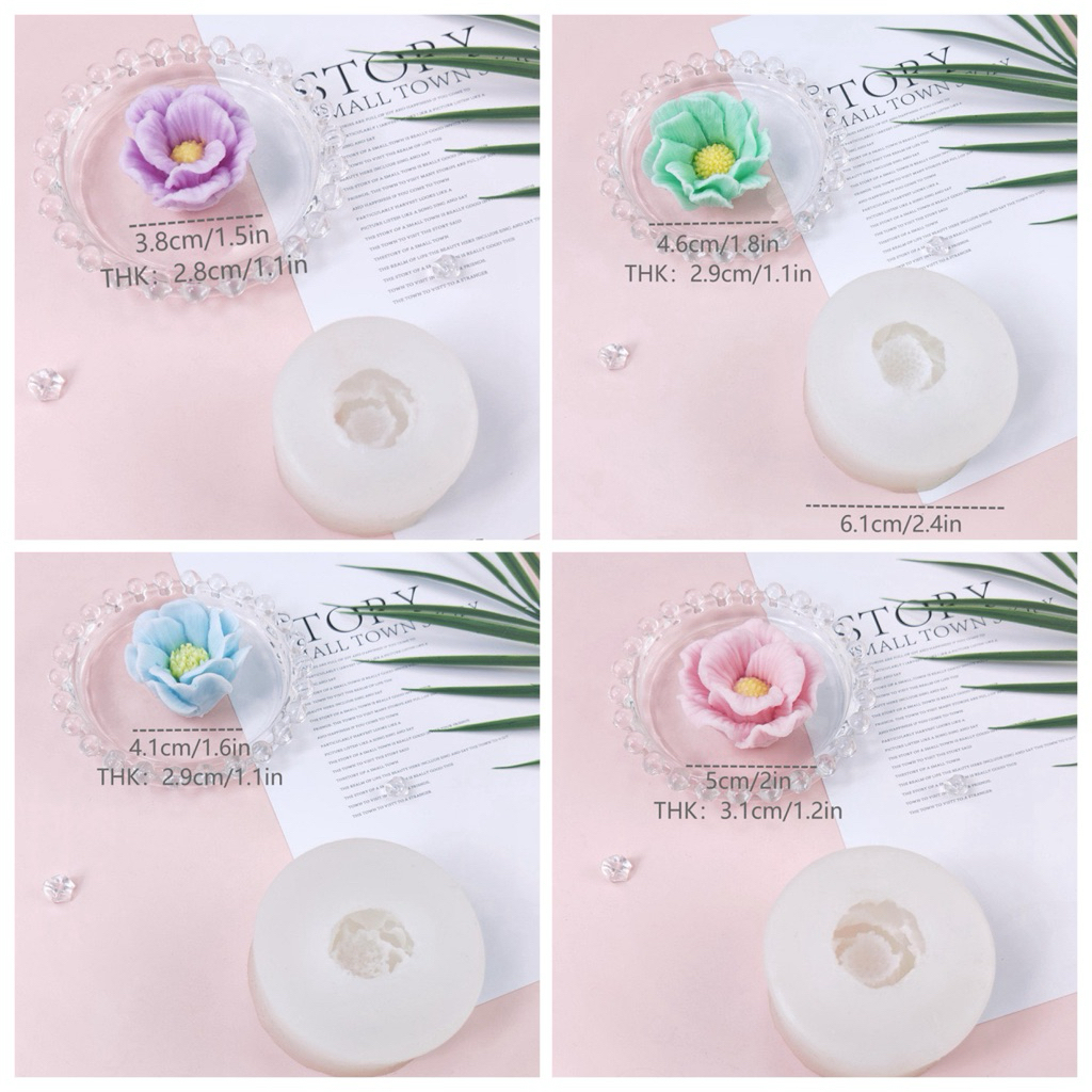 (พร้อมส่ง) แม่พิมพ์ซิลิโคน พิมพ์ซิลิโคนสามมิติ ฟองดอง พิมพ์เรซิ่น พิมพ์เทียนหอม พิมพ์วุ้น พิมพ์ขนม แม่พิมพ์ดอกไม้มินิมอล