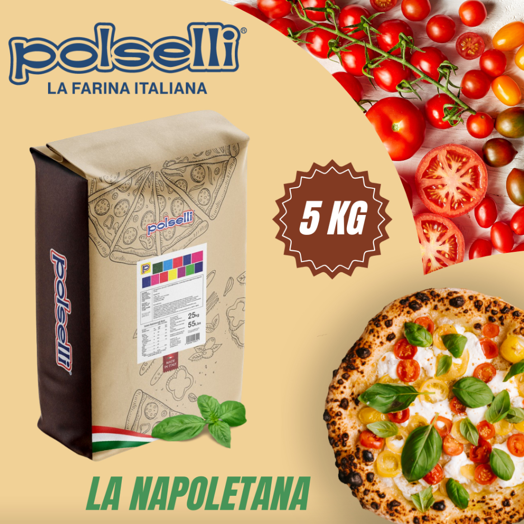 Polselli La Napoletana Contemporaneasoft wheat flour Type 00  Pizza flour แป้งพิซซ่าโพลเซลลี นำเข้าจ