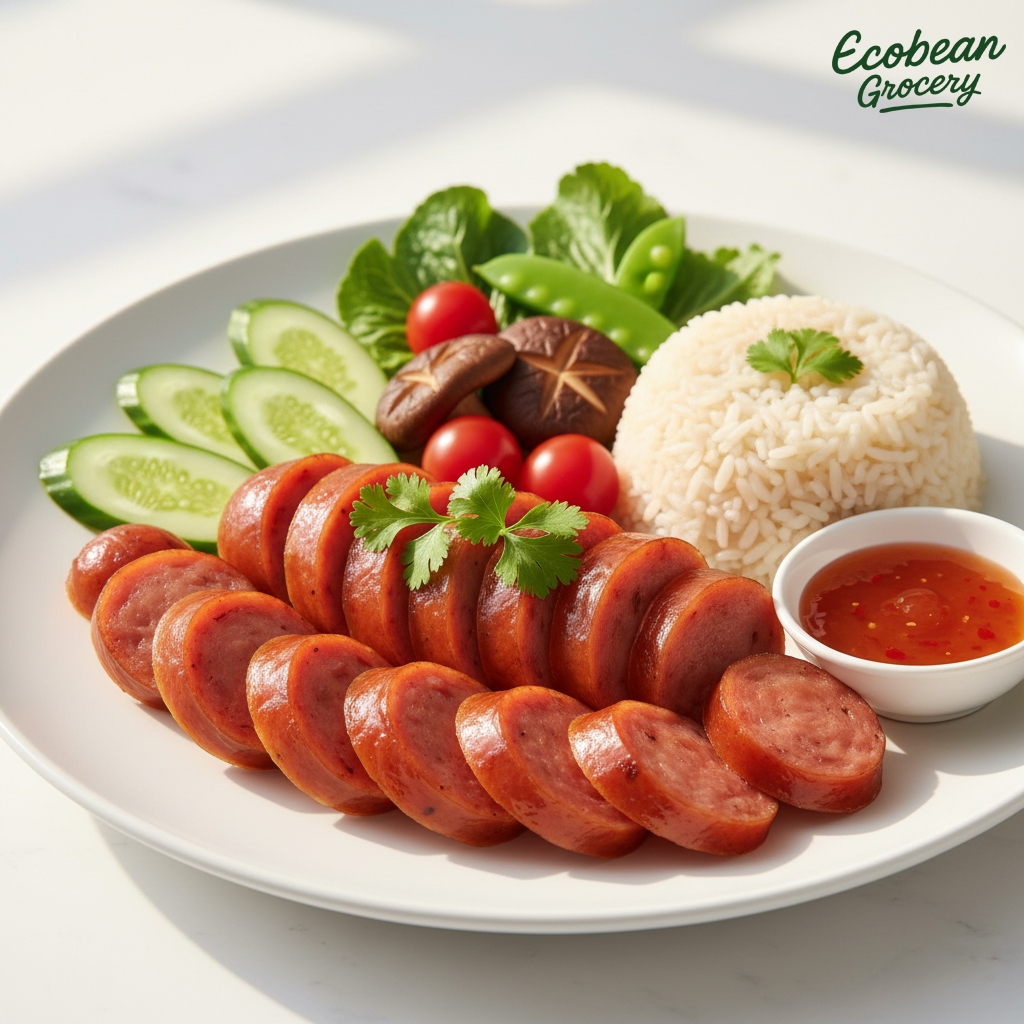[ส่งรถเย็น] KT ก่วงตี้ กุนเชียง เจ Plant-Based Chinese Sausage ขนาด 400 กรัม (KT-002)