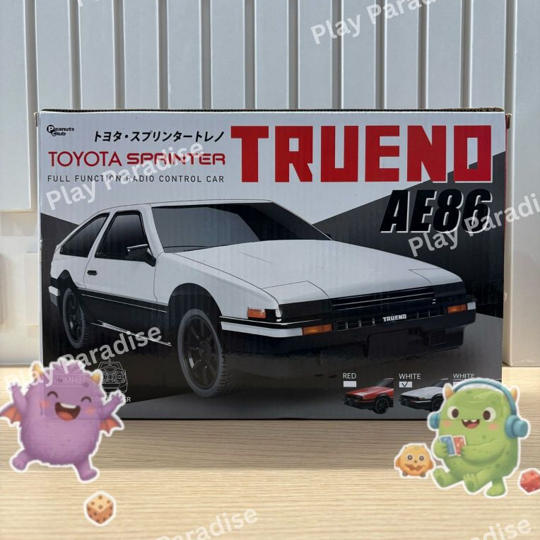 [สินค้าวินเทจ] Peanuts Club รถบังคับ RC TOYOTA SPRINTER TRUENO AE86 รุ่นสีขาว