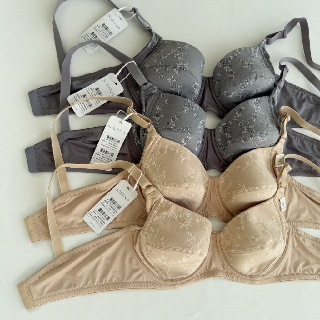 รหัส HBO24027 เสื้อในมีโครง Sabina Habpy Adult Level 1 เสื้อชั้นใน มีโครง ลายลูกไม้ รหัส HBO24027 - รูปที่ 2