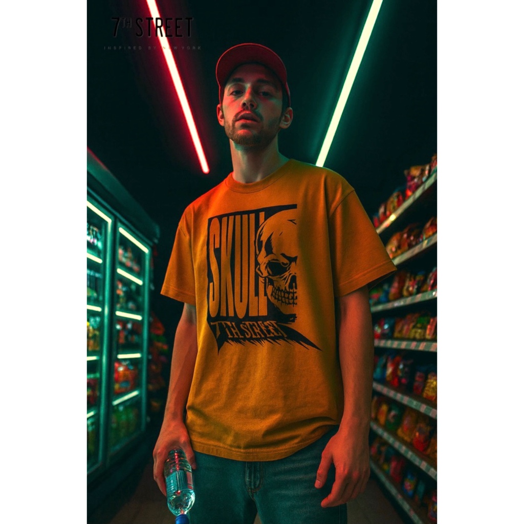 7th Street ( เซเว่นสตรีท ) เสื้อยืด Streetwear รุ่น L-HSL503  7th Street Light Collection.