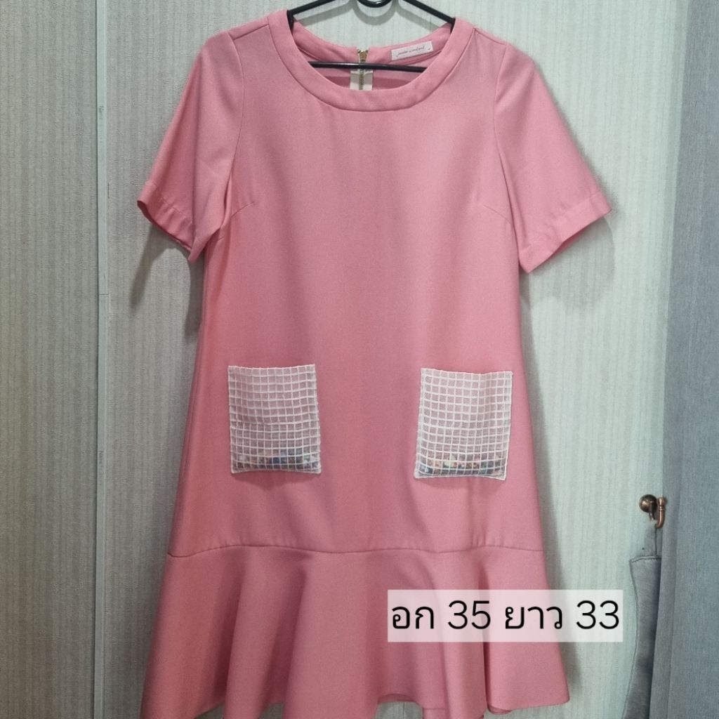 Chacha factory : เดรสชมพู Jeune Weekend (แท้)