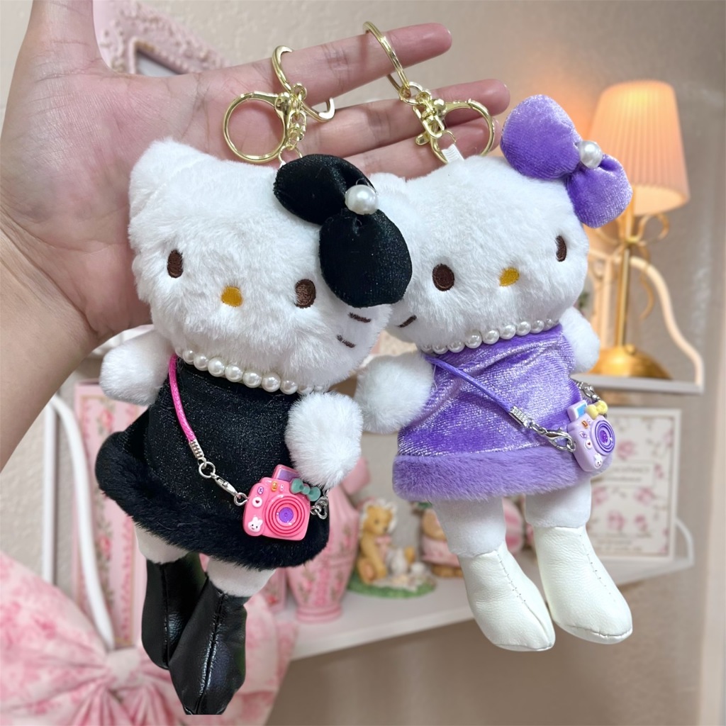 พร้อมส่ง พวงกุญแจ HELLO KITTY น้องคิตตี้ ตุ๊กตาน่ารัก ห้อยกระเป๋า สุดคิ้ว