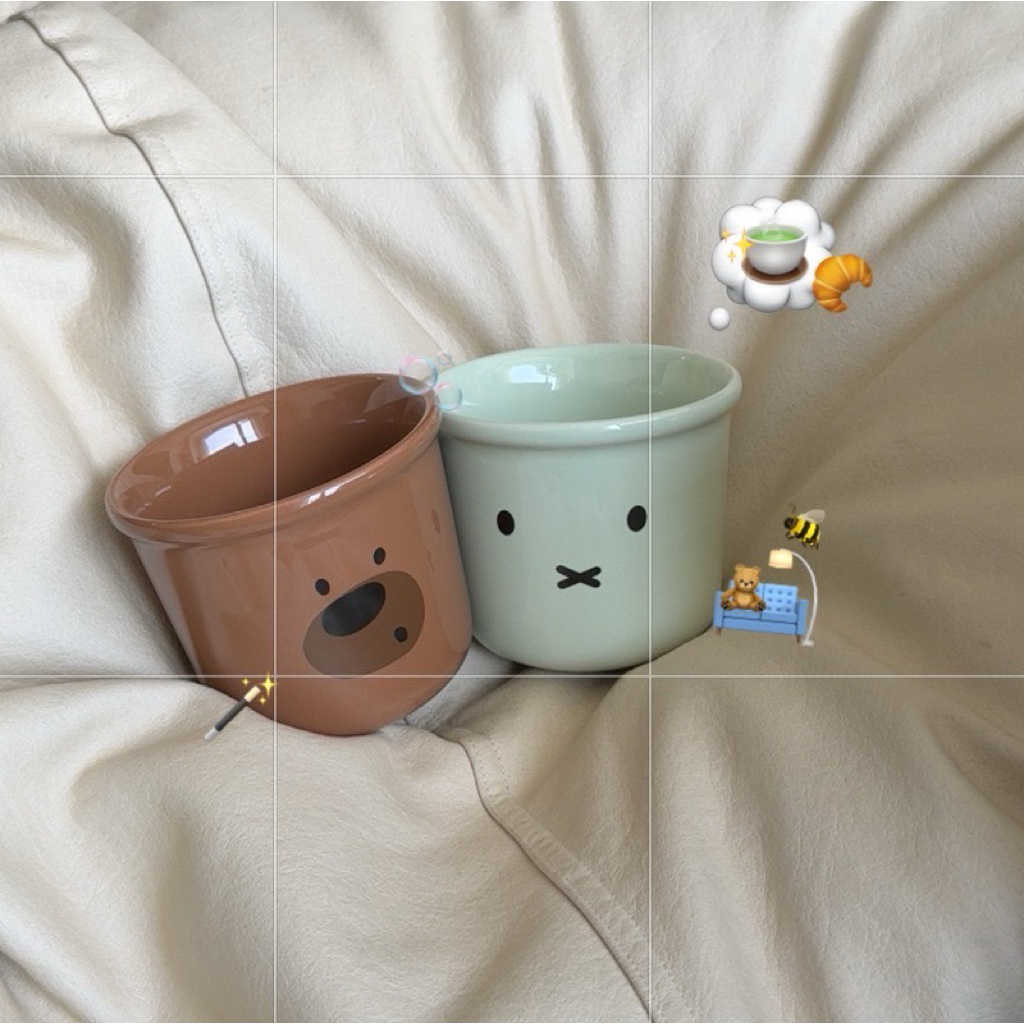 (พร้อมส่งค่ะ) HEYHOMI—แก้วน้ำเซรามิค แก้วกาแฟ ลาย: Miffy รูปที่ 2
