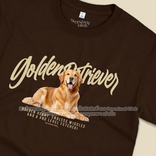 เสื้อยืดสกรีนลาย Golden Retriever น้องโกลเด้น [Classic Cotto…