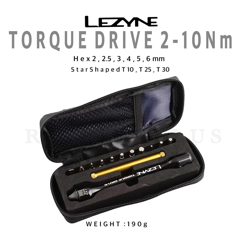 ปะแจปอนด์ LEZYNE รุ่น Torque Drive พร้อมกระเป๋าใส่อุปกรณ์ ปรับ 2-10 Nm