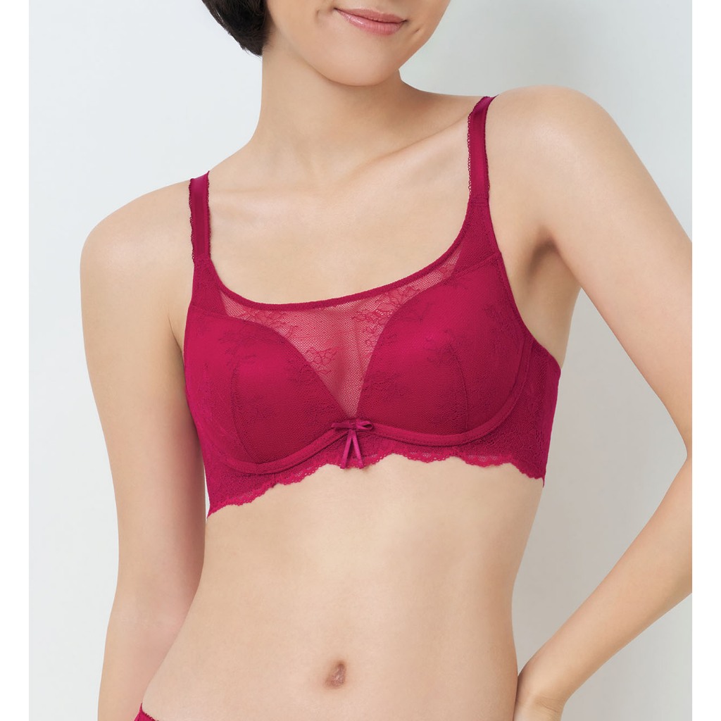 Triumph เสื้อชั้นในดันทรงแบบไม่มีโครง รุ่น Tri-Air Lite Luna HU-R รหัส 10227048 สีแดง 2370 — صورة 2