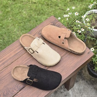 🍂OHODOODEE🍂 รองเท้าหน้าสวมวินเทจสไตล์ไบเคนบอสตัน🍃 พร้อมส่ง 🍃…