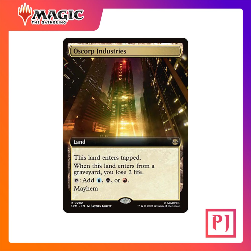 [MTG] Oscorp Industries (Extended Art) [SPM] [LAND] [RARE] [NORMAL] [ENG] (การ์ดเมจิค / Magic the Gathering)