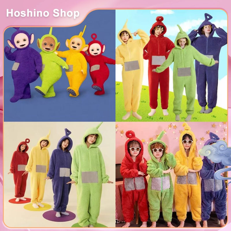 COD📍พร้อมส่งจากกรุงเทพ ชุดตุ๊กตาการ์ตูน ชุดเทเลทับบี้ ชุดกันหนาว ครบไซน์ ครบสี ชุดนอนชิ้นเดียวสำหรับผู้ใหญ่ ส่งจากไทย