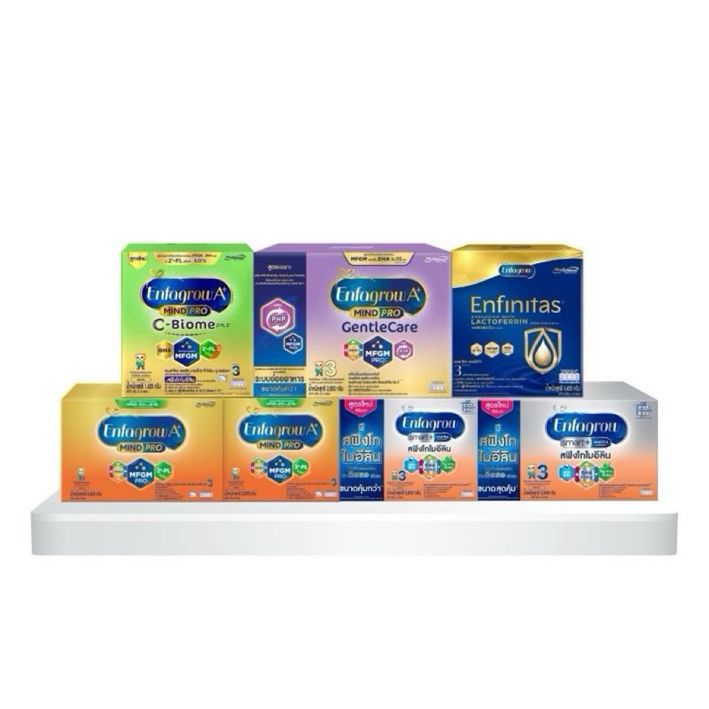 (รวมทุกสูตรนมเอนฟา) นมผง Enfagrow สูตร 3 สำหรับ 1 ปีขึ้นไป (สามารถเลือกขนาดได้)