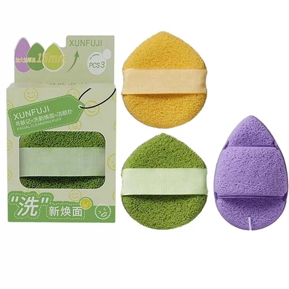 E207 ฟองน้ำล้างหน้า ฟองน้ำเช็ดหน้า แผ่นหนา พัฟล้างหน้า สำหรับทําความสะอาดผิวหน้า อ่อนโยน และไม่ระคายเคือง